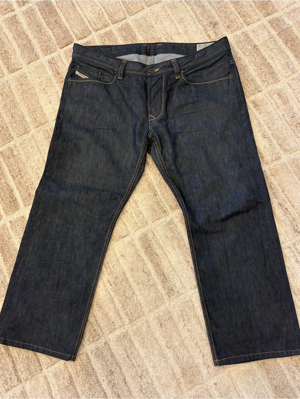 Diesel Dark Indigo Straight Jeans